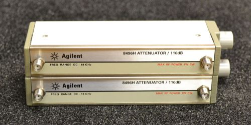 Agilent Keysight 8494H 8496H Programmable Attenuator Set DC-18Ghz Opt 002 Late