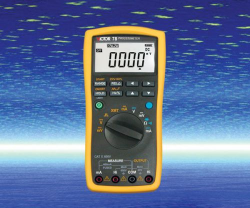 Dc current voltage 0-20ma/5v frequency process calibrator &amp; multimeter 2in1 vc78 for sale