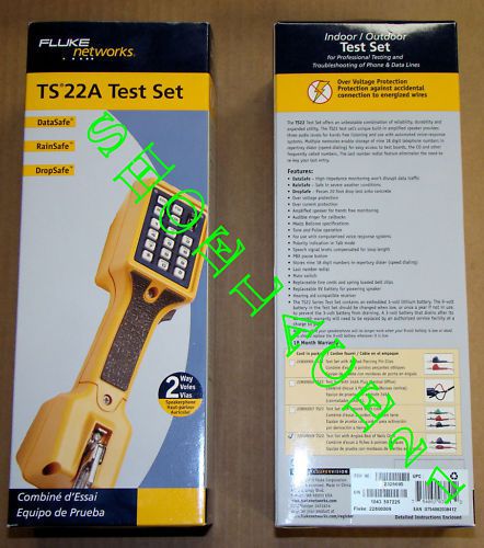 Fluke TS22A ABN 22801009 Buttset Full 18 Mth Warranty NEW from Factory