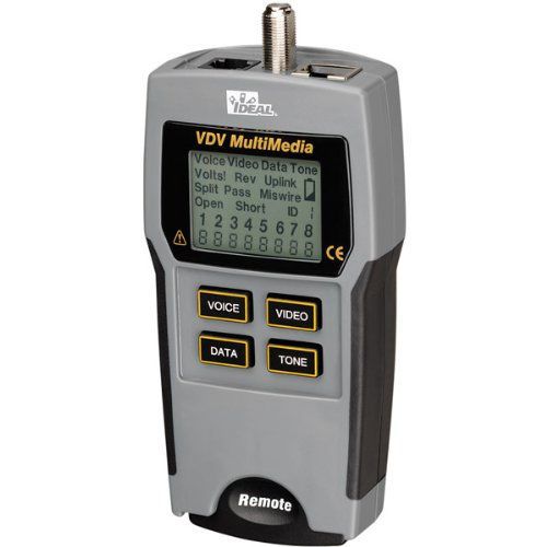 Ideal industries 33-856 vdv multimedia cable tester for sale