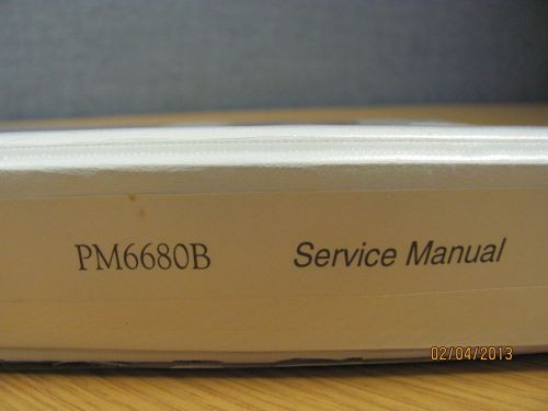 FLUKE MODEL PM6680B: Timer/Counter/Analyzer - Service Manual w/schematics