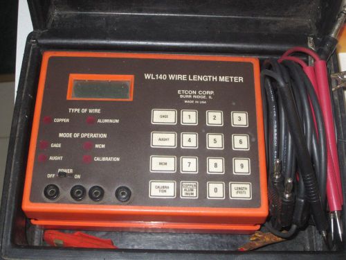 Etcon wl140 wire length meter tester for sale