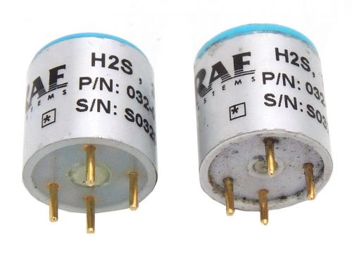 Lot 2 rae systems hydrogen sulfide h2s 3r sensor electrochemical 032-0202-000 for sale