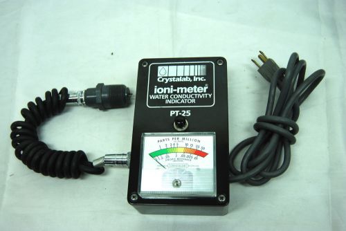 Water Conductivity Meter by Crystalabs Ioni-Meter # PT-25 complete-works!