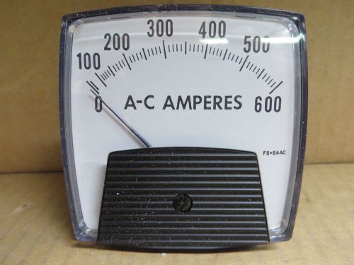 PANEL METER ac amperes 0-600  new unused