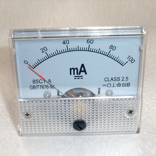 DC 0-100mA AMP Analog Current Panel Meter Ammeter 100mA
