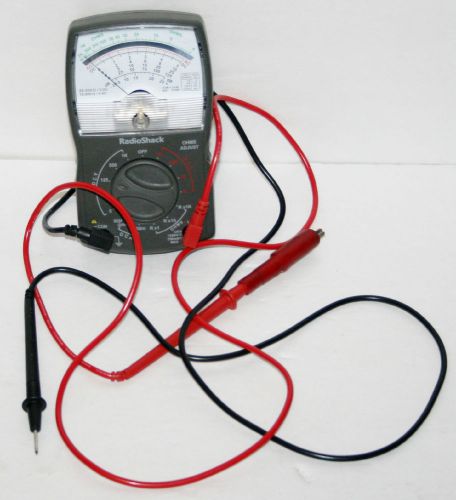 Radio Shack Analog Multimeter Cat.No. 22-223 With Leads