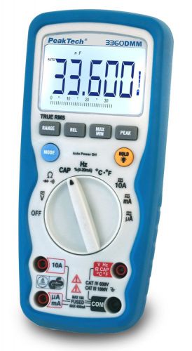 Peaktech p 3360 dmm digital-multimeter with true rms &amp; bargraph, 4.75 digit for sale