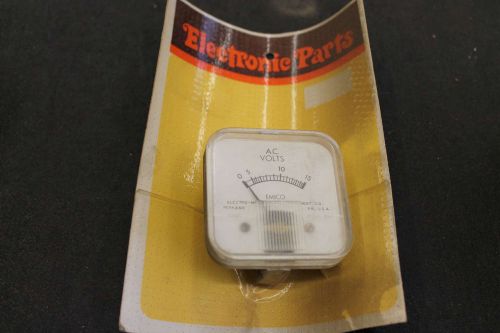 Vintage nos EMICO panel meter AC volts 0-5 electronic parts free shipping