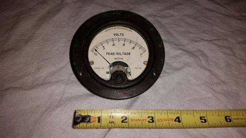 Weston Volt Panel Meter 0 - 1 Peak Voltage Model 301 Steampunk Volts FS = 1 MA