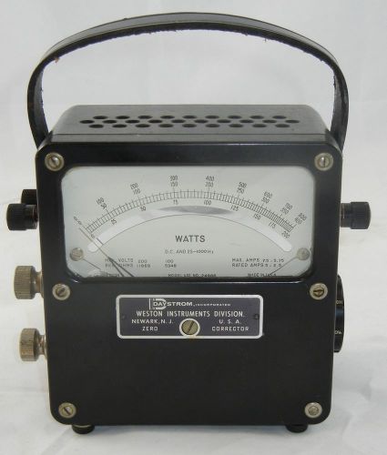Vtg weston instruments model 432 kilowatts watt meter fantastic shape for sale