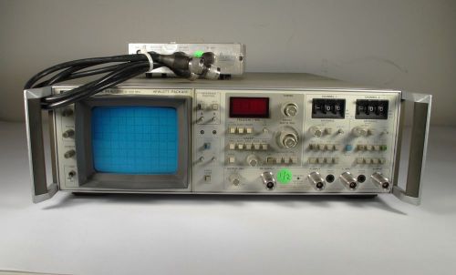 HP 8754A Network Analyzer 4-1300 MHz with 8502A Trans/Ref Test Set and Cables