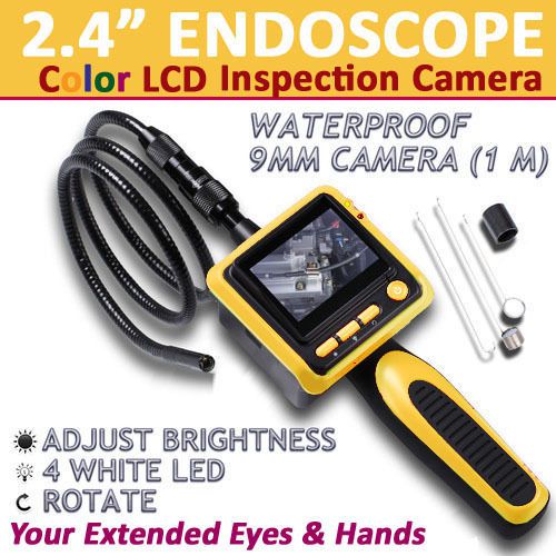 SVP 2.4&#034; Color LCD Portable Borescope Endoscope Pipe SnakeCam Inspection Camera