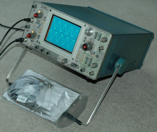TEKTRONIX 465 100MHz Two Channel Oscilloscope, Two Probe, Power Cord
