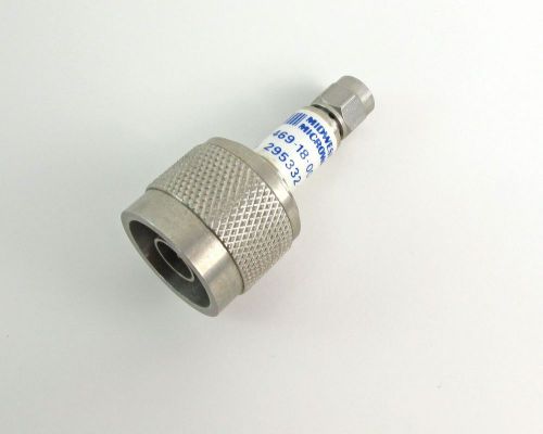 Midwest Microwave 469-18-001 Connector Adapter Type N/Male - SMA/Male