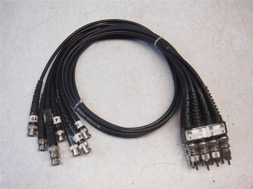8 Pomona 2249-C-36 Coax BNC Cables with RCA Adapters