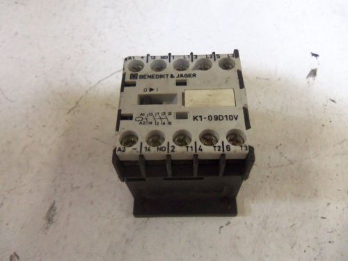 BENEDIKT &amp; JAGER K1-09D10V CONTACTOR *USED*