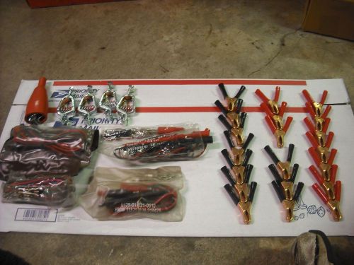 MISC TEST LEAD SETS AND VARIOUS CLAMPS