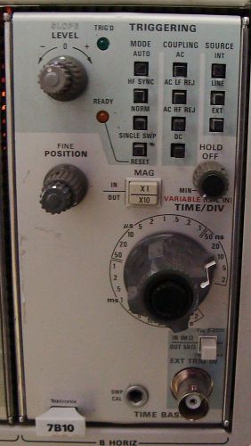 Tektronix 7b10 time base plug in for the tek 7000 scope for sale