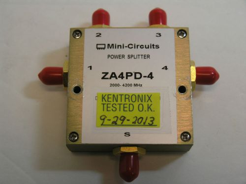 Mini-Circuits ZA4PD-4  Power Splitter/Combiner.  2000 to 4200MHz. SMA(F).  Good.