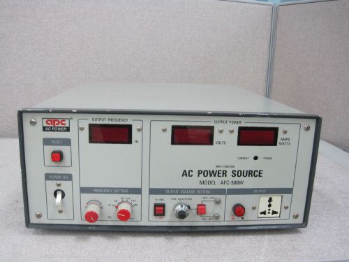 ACPOWER Copr AFC-500W AC Power Source  (As-is &amp; Just for parts)
