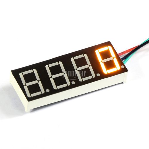 DC 7-30V Power Digital Speedometer Tachograph Tachometer Yellow LED Display