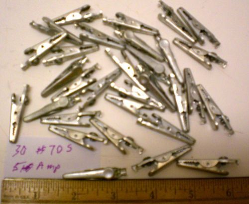 30  # 70S Alligator Clips, 5 Amps, Screw or Solder Terminal, Made in USA