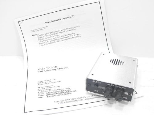 Alden McDuffie, Inc. Audio Generator (Assistant 5) w/ Original Manual (Clean)