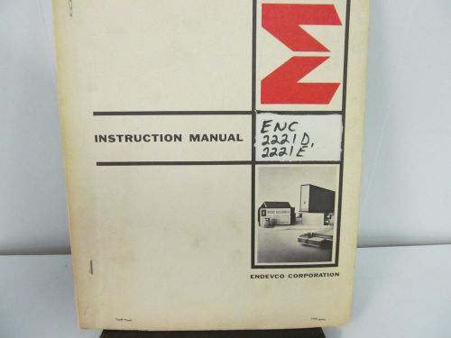 Endevco 2221D, 2222E Piezoelectric Accelerometers Instruction Manual