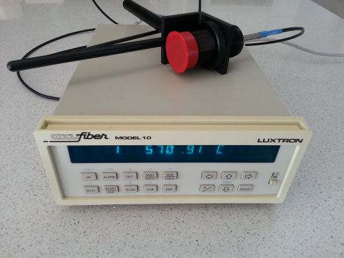 Luxtron accufiber m-10 pyrometer fiber optic temperature measurement w/sf1 probe for sale