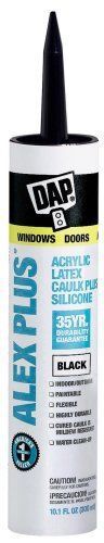 12-pack dap 10.1-oz. alex plus black acrylic latex caulk for sale