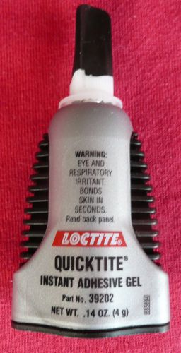 Loctite - quicktite instant adhesive gel  net weight .14 oz (4 gram) part #39202 for sale