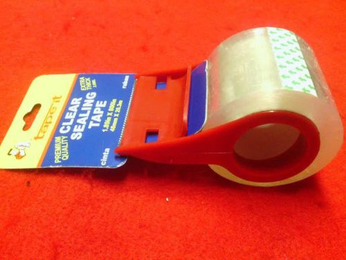 New tape itclear sealing packing tape with dispenser cutter case of 1 ned handel for sale