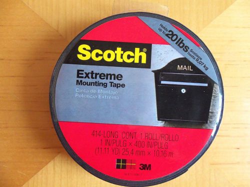 3M Scotch EXTREME MOUNTING TAPE double sided Holds 20 lbs All weather use 414