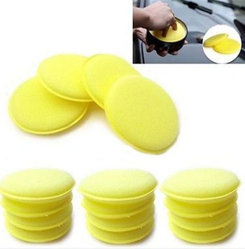 12 x Waxing Polish Wax Foam Sponge Applicator Pads For Clean Car Vehicle Glass