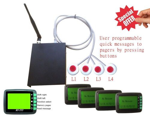 PAGER PAGING SYSTEM /RESTAURANT/ CLINIC  / PC CONTROLLABLE