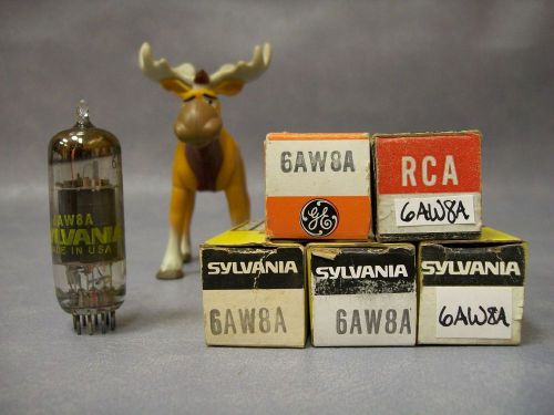 6AW8A Vacuum Tubes  Lot of 5  GE / RCA / Sylvania