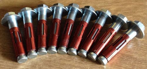 Red head dynabolt ramset concrete sleeve anchors 5/8&#034; x 3&#034; 9pcs. for sale