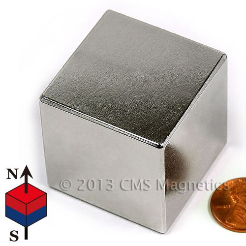 Ndfeb rare earth magnet 1 1/2&#034; cube neodymium magnet 10 pc for sale
