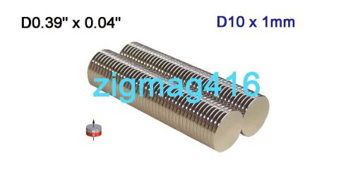 50 pcs of  d10 x 1mm neodymium disc magnets for sale