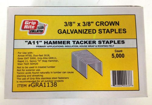 280150 3/8in grip rite r19 staples box of 10,000 for sale