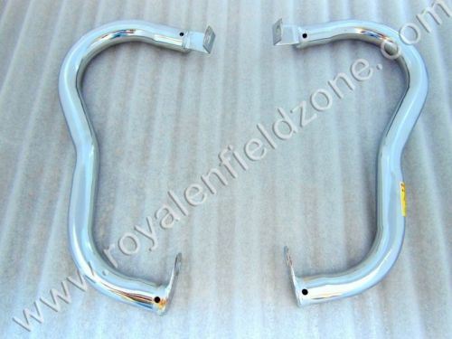 Vintage royal enfield rear crash bar / leg guard in thick pipe chromed finish us for sale