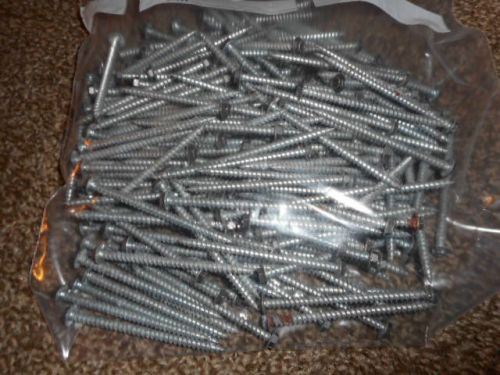 1/4 inch drive, hex head washer, 3 inch screws (Lot 2)