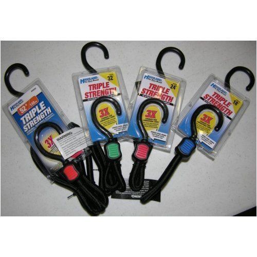 Highland (91338) triple strength bungee cord assortment - 7 piece for sale