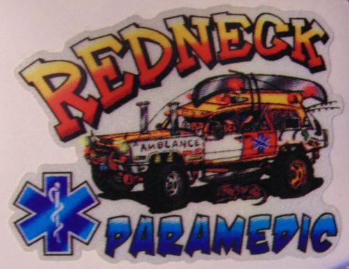 Redneck Paramedic Graphic, approximately 2&#034; H x 2 1/4&#034; W
