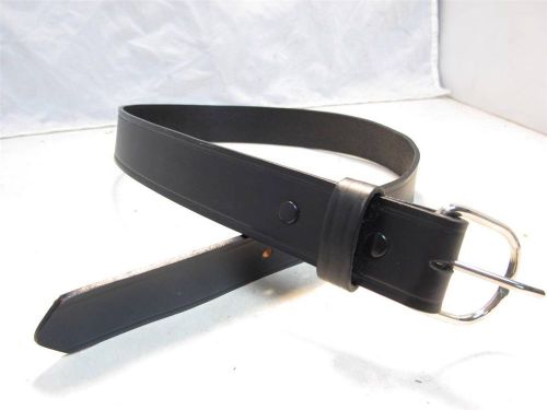 B52-m 34&#034; g&amp;g matte black 1 5/16&#034; w garrison underbelt / gun belt chrome buckle for sale