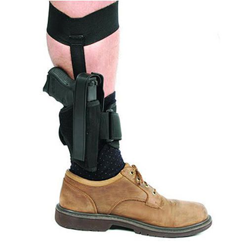 Blackhawk 40AH01BK-R Ankle Holster Size 1 RH 3- 4&#034; BBL Med Auto .32-.380 Cal