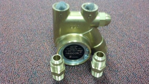 Procon, pump, brass, clamp on, 15 to 140 gph,  3/8&#034;npt male  x 3/8&#034; male flare for sale