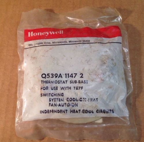 NEW Old Stock Honeywell Q539A 1147 2 thermostat subbase Hvac Supplies