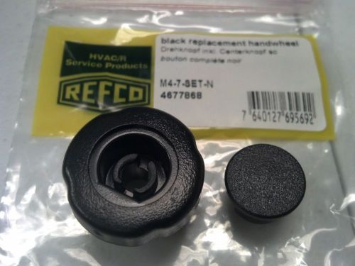 REFCO, FOR 3 &amp; 4-WAY MANIFOLDS, Replacement Knob, Black insert, M4-7-SET-N
